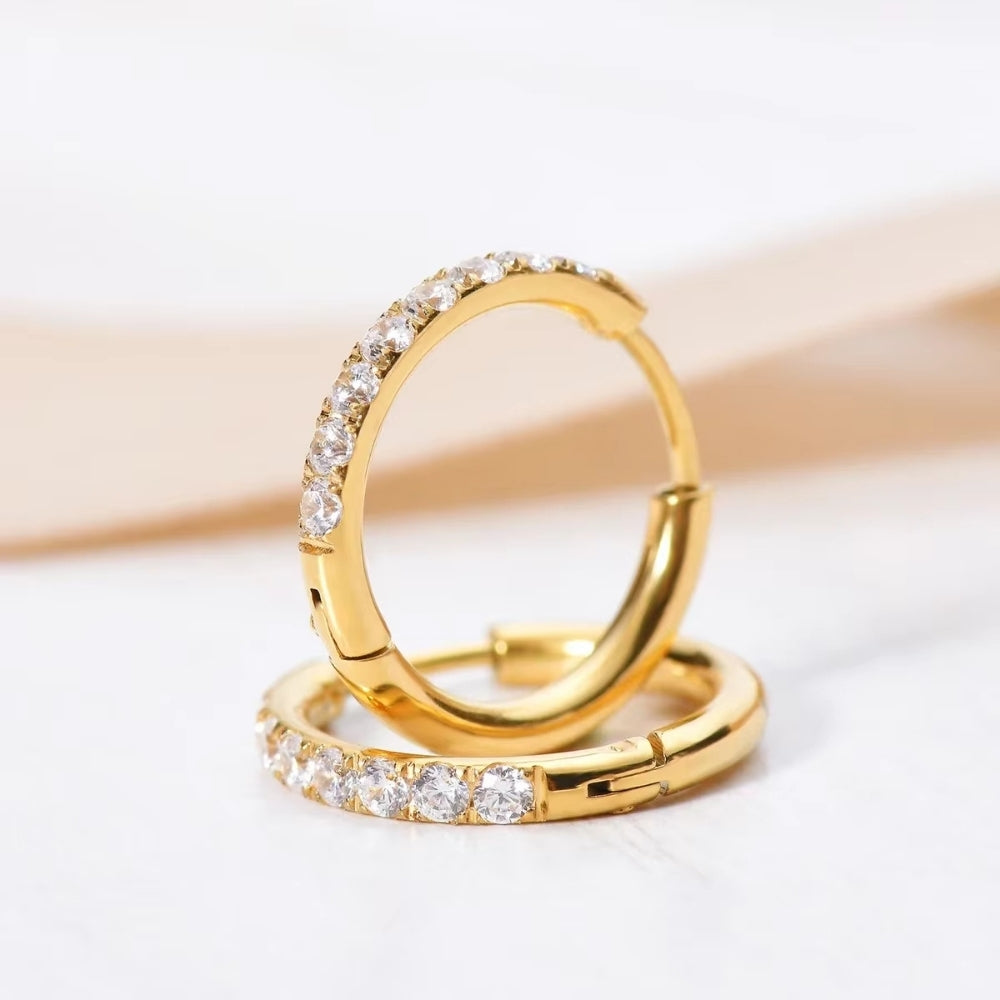 SHIMMER Huggie Hoops