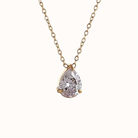 DAINTY Pear-Cut Necklace
